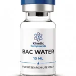 Kinetic Compounds Bacteriostatic Water 10mL sterile diluent vial for research peptide reconstitution