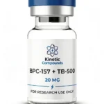 Kinetic Compounds BPC-157 TB-500 Blend 20mg lyophilized tissue repair research peptide vial label