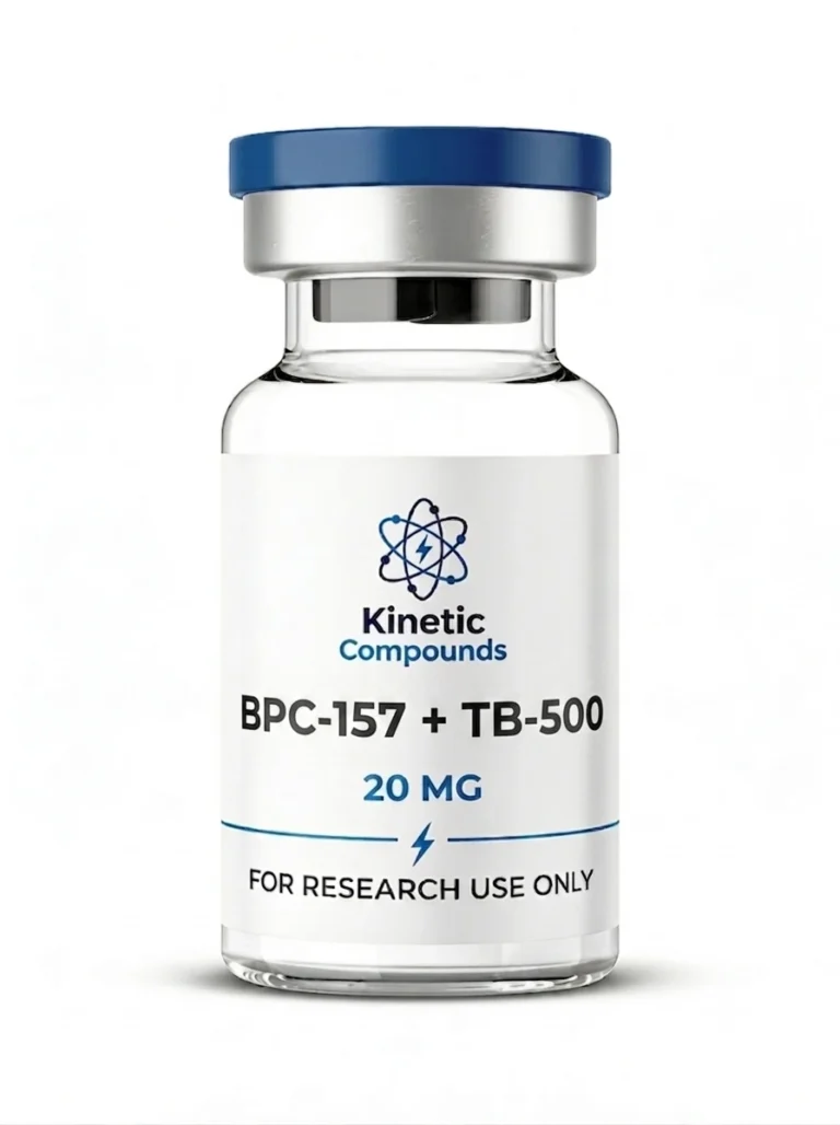 Kinetic Compounds BPC-157 TB-500 Blend 20mg lyophilized tissue repair research peptide vial label