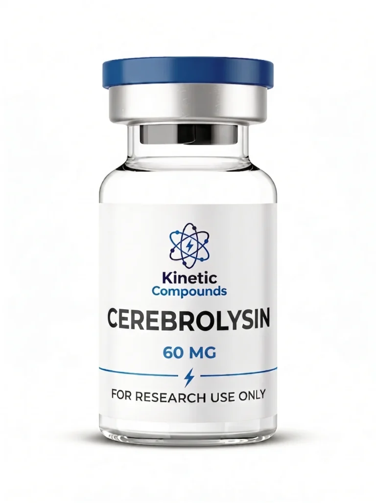 Kinetic Compounds Cerebrolysin 60mg lyophilized research-grade peptide preparation vial label