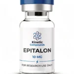 Kinetic Compounds Epitalon 10mg lyophilized research peptide vial label
