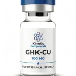 Kinetic Compounds GHK-Cu 10mg lyophilized copper peptide vial label