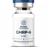 Kinetic Compounds GHRP-6 10mg lyophilized research peptide vial label