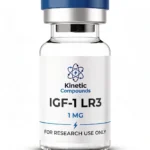 Kinetic Compounds IGF-1 LR3 1mg lyophilized recombinant research protein vial label