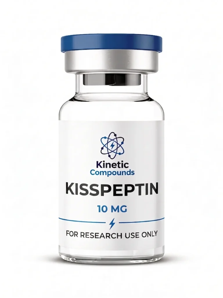 Kinetic Compounds Kisspeptin 10mg lyophilized research peptide vial label