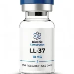 Kinetic Compounds LL-37 10mg lyophilized research peptide vial label