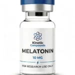 Kinetic Compounds Melatonin 10mg lyophilized research compound vial label
