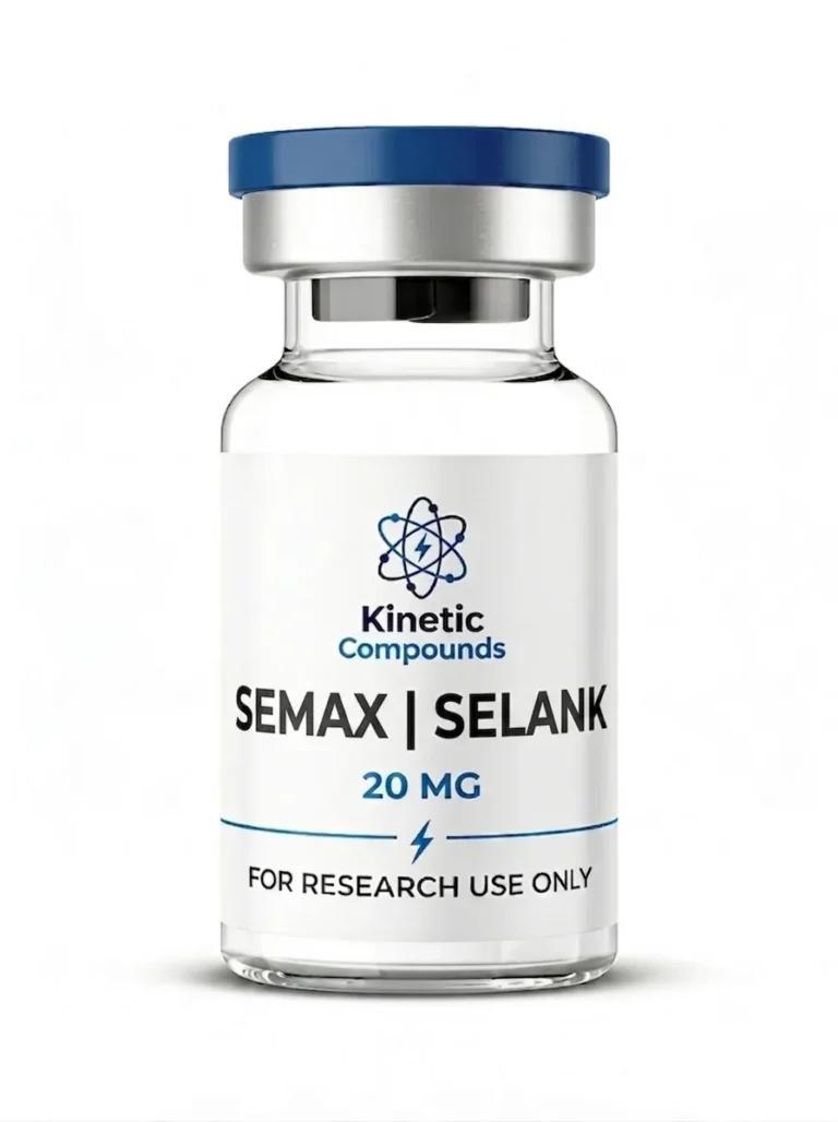 Kinetic Compounds Semax Selank Combo 20mg lyophilized nootropic research peptide vial label