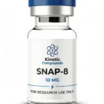 Kinetic Compounds SNAP-8 Acetyl Octapeptide-3 10mg lyophilized research peptide vial label
