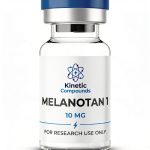 Kinetic Compounds Melanotan 1 10mg lyophilized melanocortin research peptide vial label