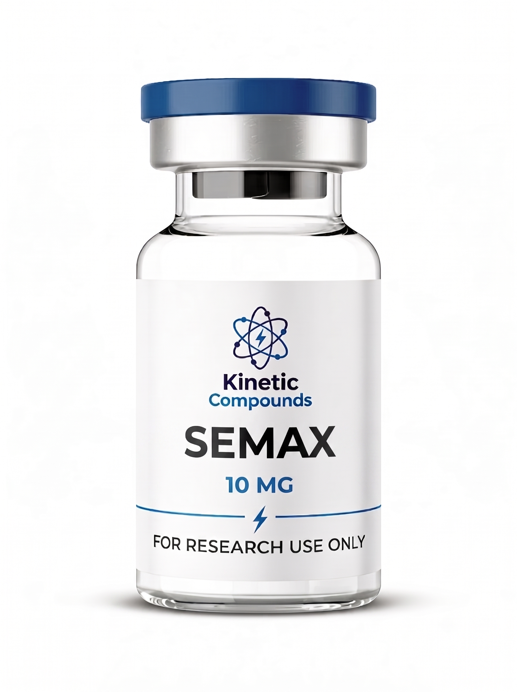 Semax 10mg — Kinetic Compounds Kinetic Compounds Semax 10mg lyophilized nootropic research peptide vial label