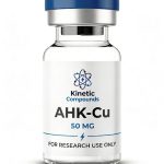 Kinetic Compounds AHK-Cu 50mg lyophilized copper peptide vial label